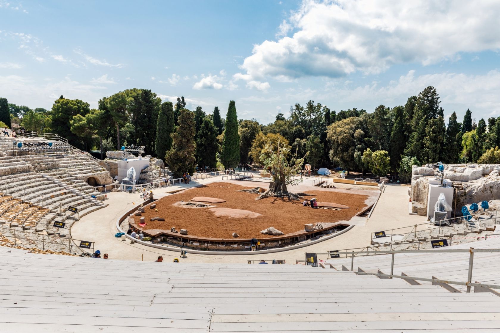 Das griechische Theater in Syrakus ist eines der größten seiner Art weltweit