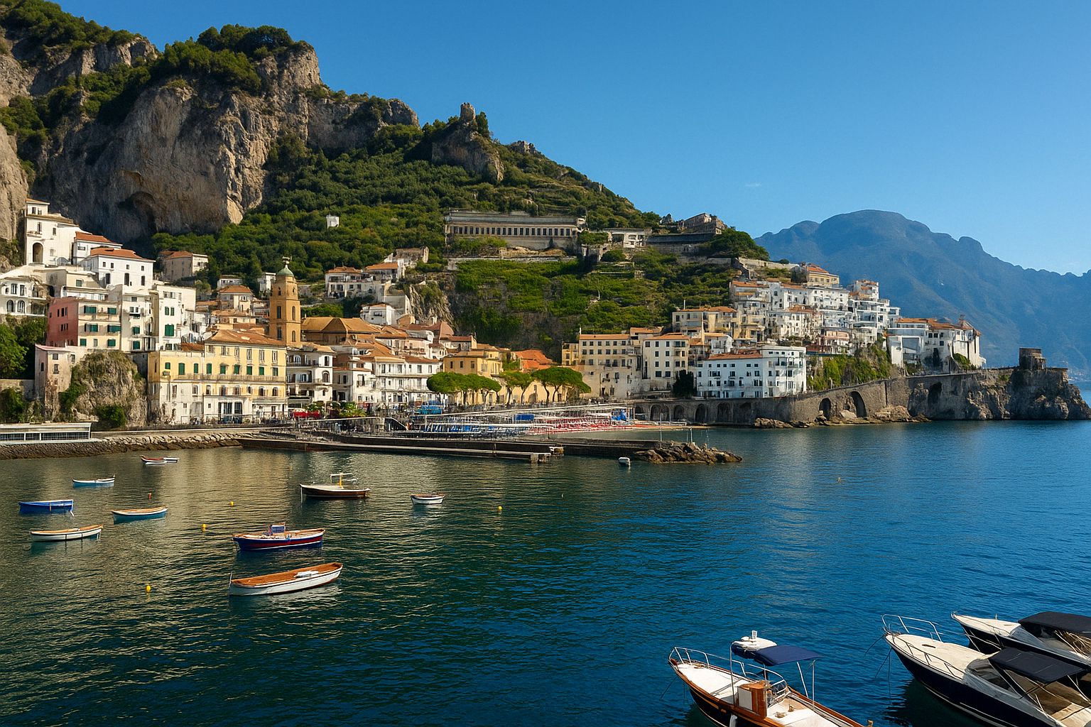 Ein Blick auf Amalfi
